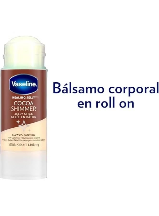 Vaseline Healing Jelly Cocoa Shimmer Jelly Stick 40g - Image 5